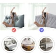 thumbnail image 3 of WOWMAX Multifunctional Upholstered King Headboard, Button Tufted Panel headboards, Triangular Dorm Room Fabric Head Board Removable and Washable Grey, 3 of 7