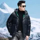 thumbnail image 1 of Chaqueta de plumón de lujo de diseñador para hombre, abrigo nuevo de invierno, abrigo corto, calentado, largo, relleno de plumón de ganso, súper grueso, ligero, nuevo abrigo, 1 of 4