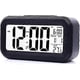thumbnail image 1 of Digital Alarm Clock Morning,Silent Battery Operated Large LED Display Temperature Calendar(Black), 1 of 5