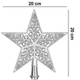 thumbnail image 5 of Adorno de estrella para árbol de Navidad, adorno de decoración navideña, 5 of 5
