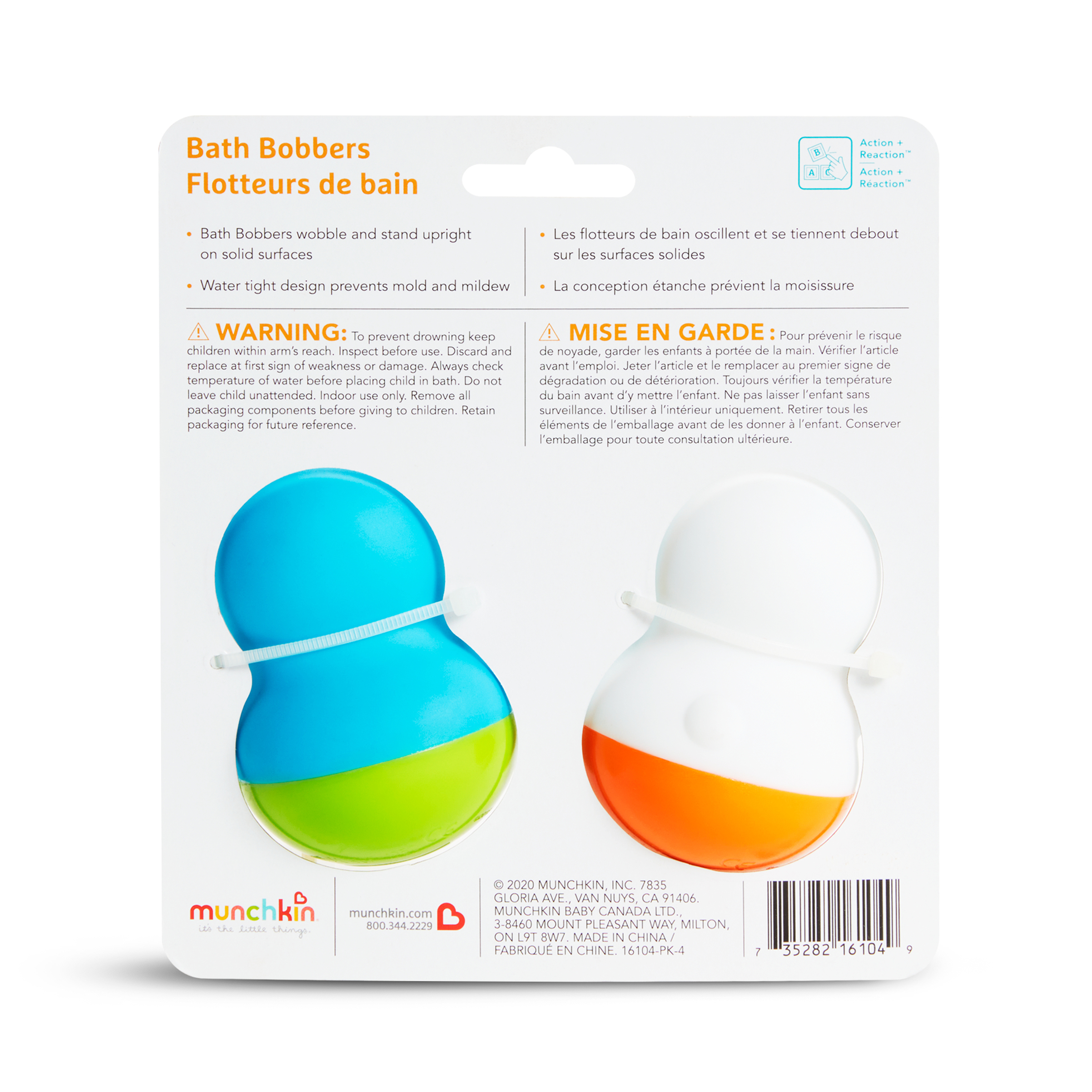 Munchkin Bath Bobbers Polar Bear Penguin Bath Toy photo 8