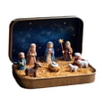 thumbnail image 3 of Figuras de belén navideño, adornos navideños, cajas, decoraciones de mesa, decoración del nacimiento de Jesús para escritorio de oficina, regalos, 3 of 9