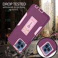 thumbnail image 3 of CoverON For T-Mobile REVVL 6 5G / T-Mobile REVVL 6x 5G Case, Military Grade Heavy Duty Full Body Phone Kickstand Cover, Violet Purple, 3 of 9