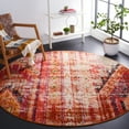 thumbnail image 3 of SAFAVIEH Monaco Risto Abstract Area Rug, Orange/Multi, 5' x 5' Round, 3 of 6