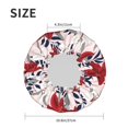 thumbnail image 6 of Kdxio Lilies Flowers Print Shower Cap for Women,Elastic and Reusable,Double Waterproof Layers Bathing Hat, 6 of 9