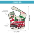 thumbnail image 4 of Bingfone Mess-Proof Baby Bib - Waterproof Bib For Baby Boy Or Girl With Food Catcher Pocket, Unisex-Merry Christmas 1, 4 of 8