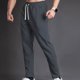thumbnail image 3 of Mens Casual Pantalones Sueltos de Color Sólido Bolsillo Elástico Cómodo Pantalones Deportivos Hombres para Escalada Al Aire Libre Y Uso Diario, 3 of 5