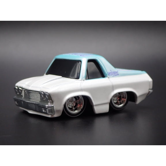 Open Box 1968 68 CHEVY CHEVROLET EL CAMINO TUNED WHITE 1:64 SCALE DIECAST MODEL CAR