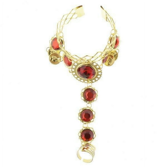 TISHITA 6X Indian Belly Dance Bracelet with Wrist Bangle Crystal Jewelry Woman Fancy