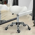 thumbnail image 2 of HOMCOM Tabouret de Salon Hydraulique à Roulettes à Hauteur Réglable Chaise Selle Pivotante, 2 of 10