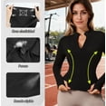 thumbnail image 4 of Yoga Playera Deportiva Gym Blusa Secado Rápido Manga Larga Talla L Modelo Negro, 4 of 4