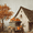 House, Floral, variant on Golden Tree Autumn Forest Landscape Painting Canvas Print Decor Art， Suitable for Living Room， Bedroom， Dining Room， Office， Hotel Lobby， Hallway Decor