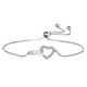 thumbnail image 1 of Colección de joyas ZHAOCHENG Infinity Heart tono oro rosa acabado en rodio cristales transparentes, 1 of 5