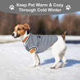 thumbnail image 4 of Suéter para perros, suéter para mascotas de estilo universitario, disfraz de mono para perros, jerseys cálidos de invierno para mascotas, para cachorros, perros pequeños, medianos y grandes, rop, 4 of 5
