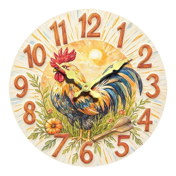 Reloj de pared decorativo silencioso de cristal colgante, moderno y creativo. Diámetro 20 cm