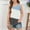 Light Blue, variant on Girls Tank Tops Soft Cotton Crewneck Sleeveless Athletic Undershirt Lightweight Hem Loose Fit Cute Summer Top Dancewear Color Block Wide Strap Comfortable Racerback Tank 5-14 Years