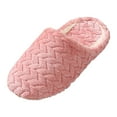 thumbnail image 1 of GDREDA Pantoufle Femme à Chevrons avec Dossier Fermé - Confortable, Semelle en Mousse à Mémoire de Forme, Intérieur/extérieur, Lavable en Machine Rouge, 10.5, 1 of 5
