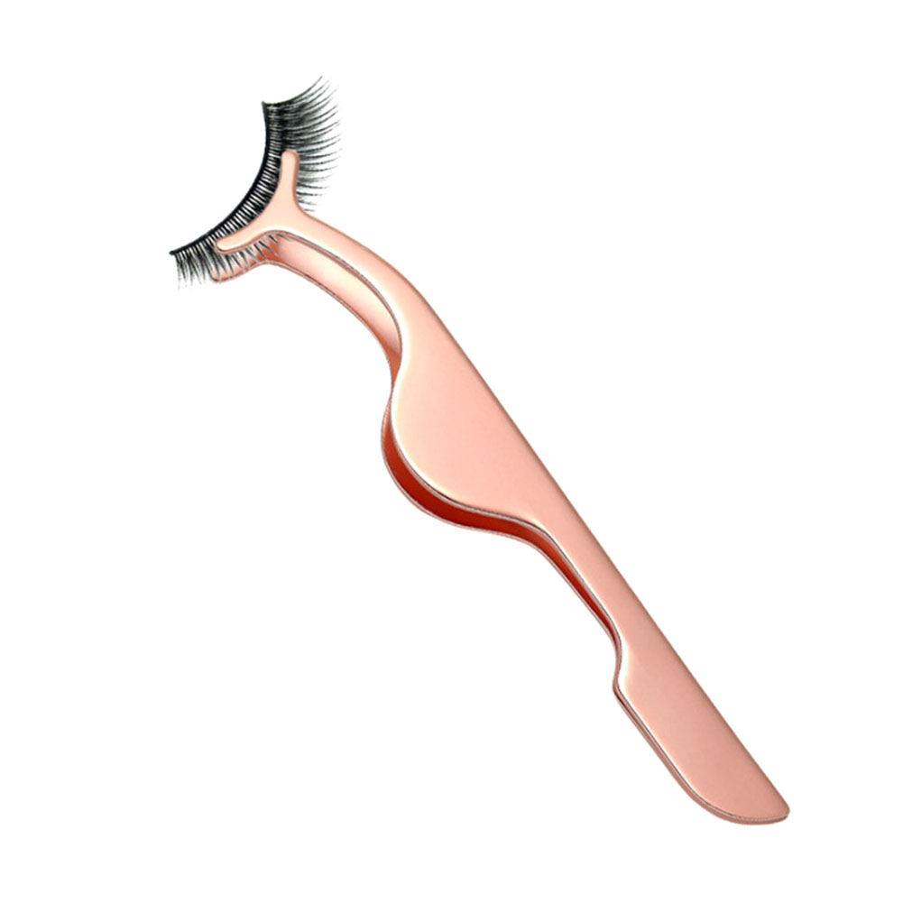 False Eyelashes Extension Applicator Removal Clamp Tweezers for Easy Eyelashes Smearing and