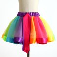 thumbnail image 4 of Ashirexll Tulle Skirts for Women, Colorful Dance Party Mesh Adult Skirt Mini Skirts for Women Multicolor XL, 4 of 4