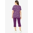 thumbnail image 2 of Woman Within Plus Size 2-Piece Tunic And Capri Set, 2 of 4