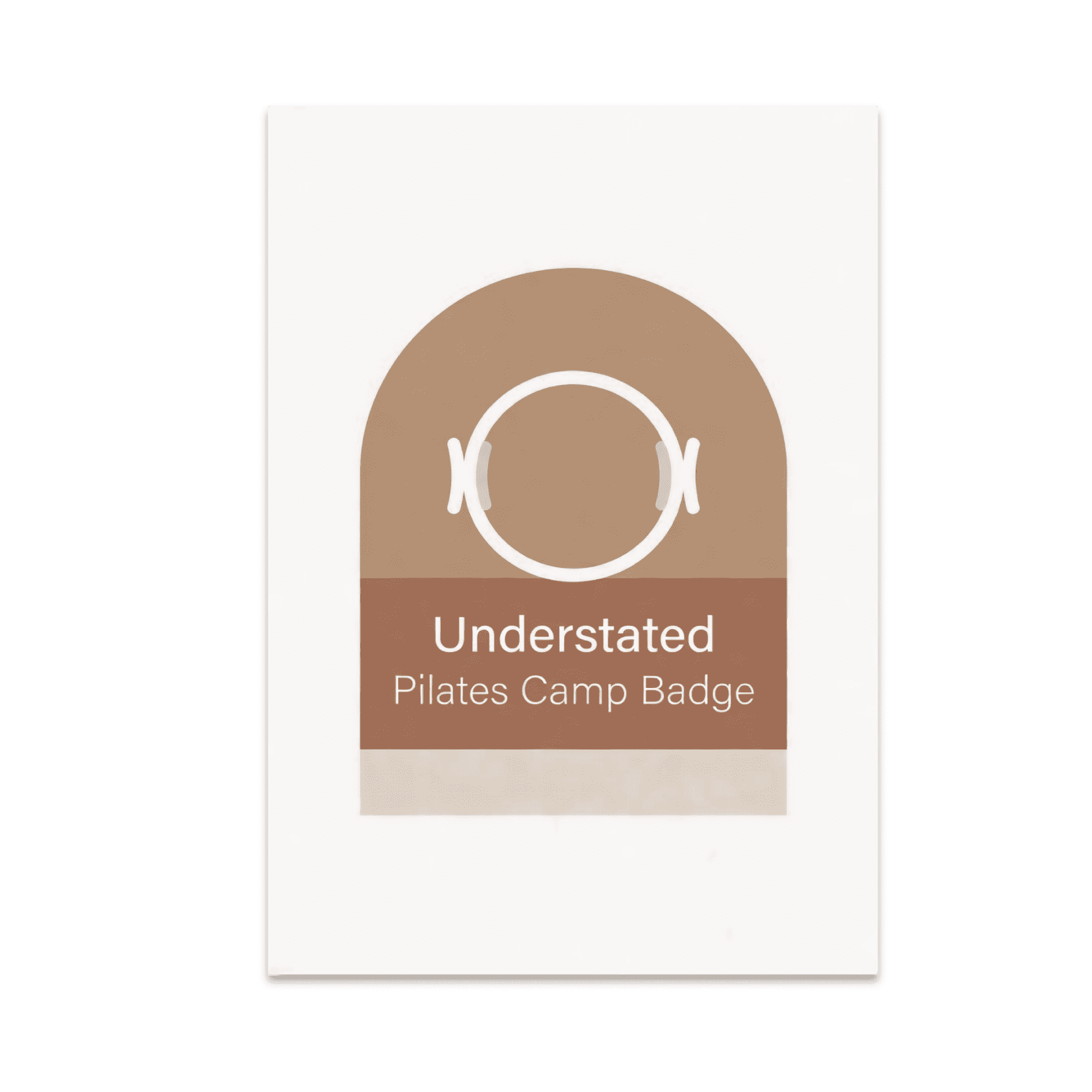 Understated Pilates Camp Badge Art - Pilates Enthusiast - 13x19 Poster Print