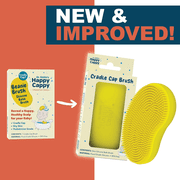 Dr. Eddie's Happy Cappy Beanie Brush for Cradle Cap & Dry Skin, Gentle Food-Grade Silicone, BPA Free