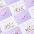 thumbnail image 7 of Violet 4x6 Inch Heavy Duty Thank You Cards with Envelopes 36 Pack for Weddings, Showers, Small Businesses, 7 of 7
