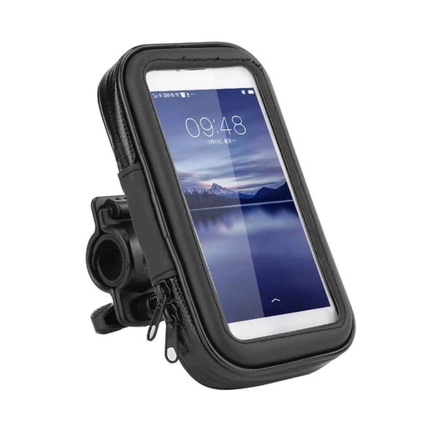 Funda impermeable para teléfono con manillar de motocicleta, bolsa negra para manillar de bicicleta, soporte para teléfono, soporte para iPhone Guardurnaity CZ5937-07B