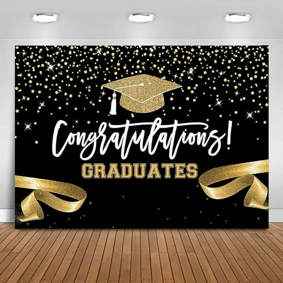 Class of 2024 Backdrop Congratulations Graduates Background Graduation Prom Party Decoration Banner Photo Booth Props