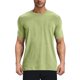 thumbnail image 2 of pstuiky camisetas para hombre, Suéter deportivo informal elástico de color liso para hombre, cuello redondo y manga corta ropa de hombre s, 2 of 9