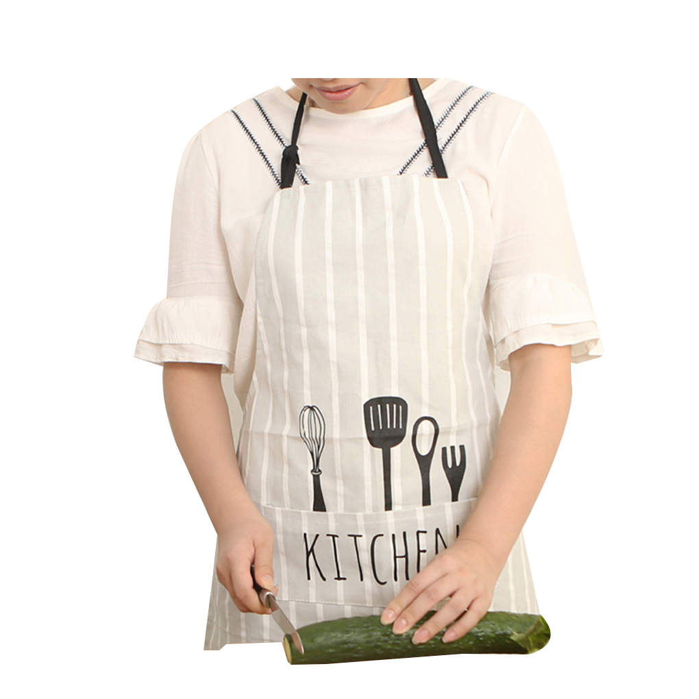 fashionhome Men Women Cotton Cooking Halter Neck Aprons Sleeveless