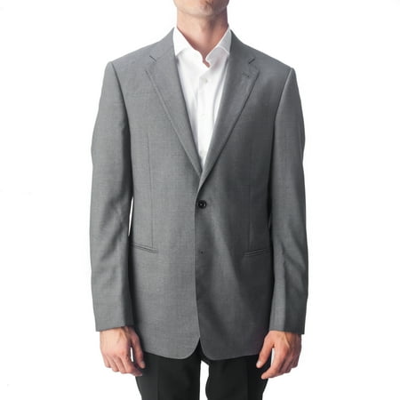 Armani Collezioni Men Mens Suits - Armani Collezioni Men's G-Line Two Button Wool Suit Jacket Grey