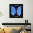 thumbnail image 6 of "Blue Monarch Elegance" Crystallus Epoxy Coated Wrapped Glossy Butterfly Canvas Wall Art with Heavy Acrylic Crystal Shards Embellishments, 6 of 10