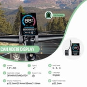 BAFANG Ebike Conversion Kit 500W BBS02B 36V Electric Mid Drive Bike Kit 68-73MM Mountain Bike Road Bike VD618 Display and 48V13Ah Shark Battery