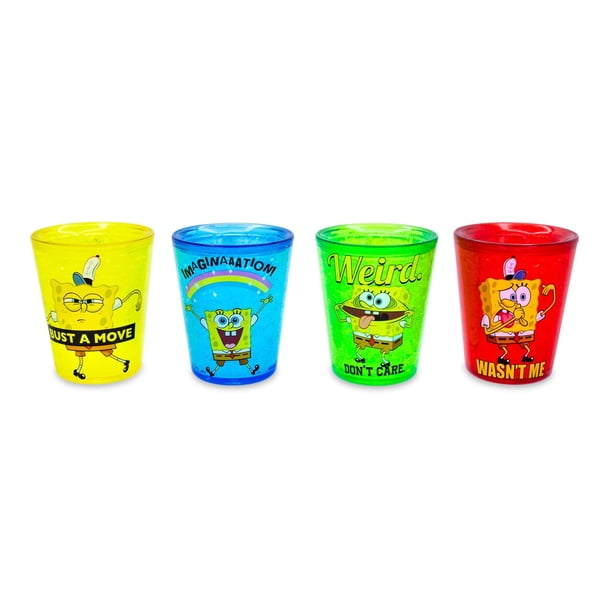 Mini Copas Silver Buffalo SpongePants, juego de 4 unidades