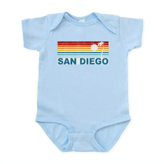 CafePress - Palm Tree San Diego Infant Bodysuit - Baby Light Bodysuit, Size Newborn - 24 Months