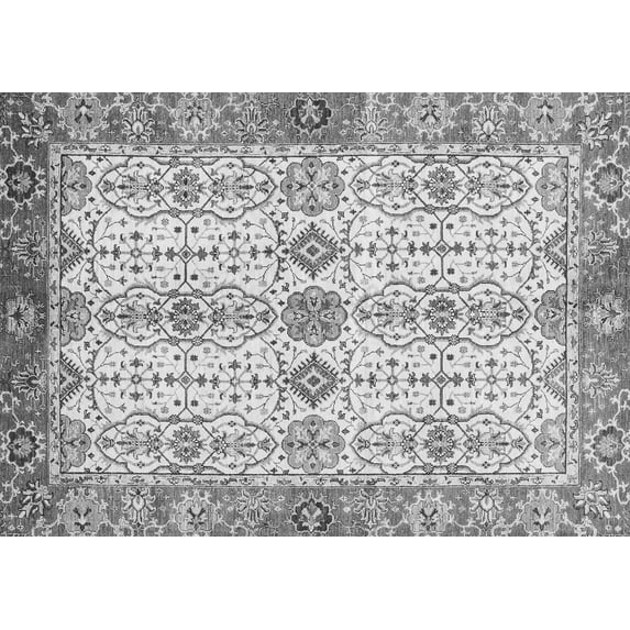 Ahgly Company Indoor Rectangle Abstract Gray Modern Area Rugs, 8' x 12'
