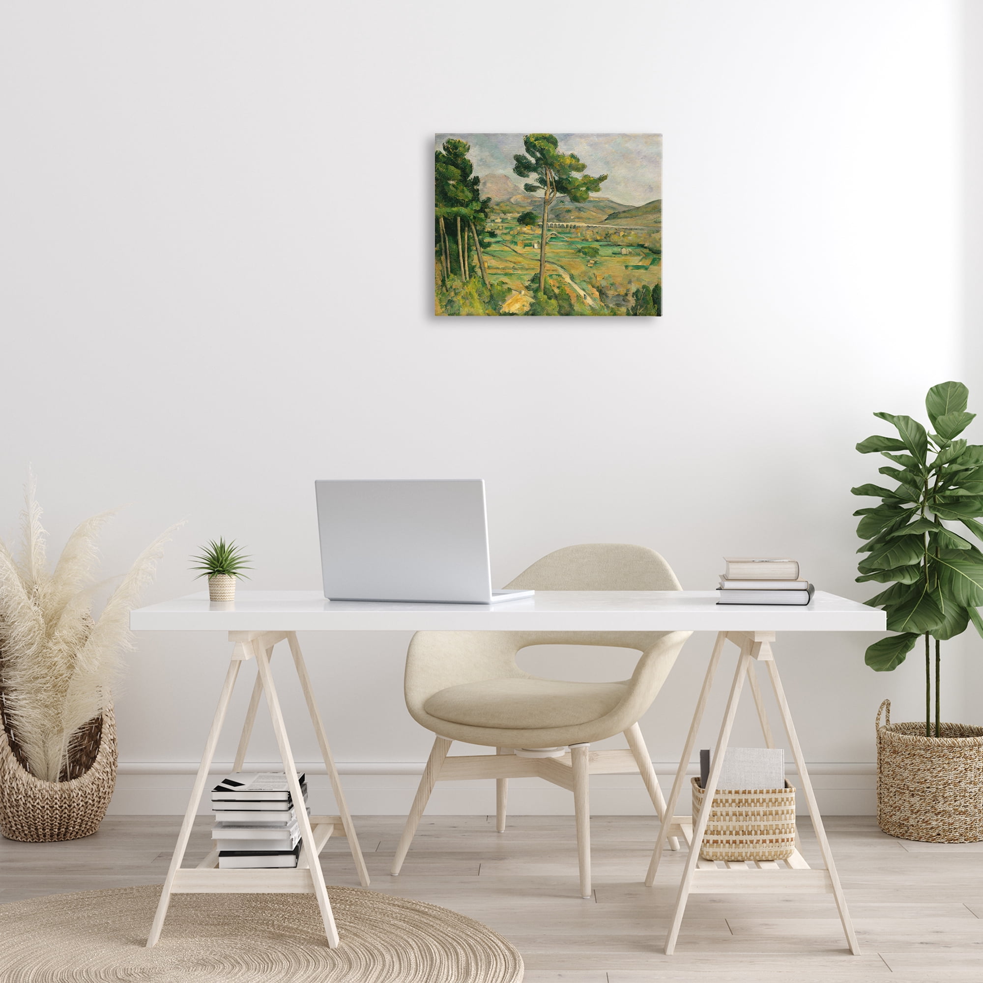 Stupell Industries Classic Cezanne Mont Sainte-Victoire Landscape & Nature Painting Wrapped Canvas Art Print Wall Art, 20 x 16
