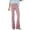 F01-Pink, variant on FYDUU Women's Corduroy Flare Pants Elastic Waist Bell Bottom Trousers Fall Pants Solid Color Slim Fit Fashion Flared Pants Casual Slacks Work Trousers