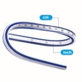 thumbnail image 3 of HLONK Flexible 12-Inch Curve Ruler with Clear Scale  Soft  Durable Plastic for Sewing  Drafting & Design, 3 of 6