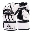 thumbnail image 2 of Guantes de MMA, equipo de entrenamiento, guantes de artes marciales, guantes portátiles y cómodos de cuero PU para kickboxing para hombres y mujeres, M, 2 of 8