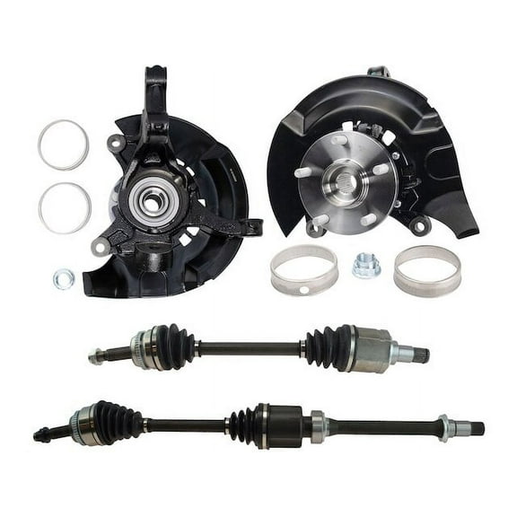 Axle and Suspension Knuckle Kit 4 Piece - Compatible with 2004 - 2006 Toyota Camry 2.4L 4-Cylinder 2005