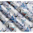 thumbnail image 3 of Soimoi Cotton Cambric Fabric Triangle & Animal Face Print Sewing Fabric Yard 42 Inch Wide, 3 of 7