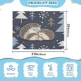 thumbnail image 3 of 31"x41" Super Soft Blanket with Double Layer Dotted Backing Cozy Dotted Fleece Blanket for 6M-5Y, Grey Hedgehog Printed, 3 of 8