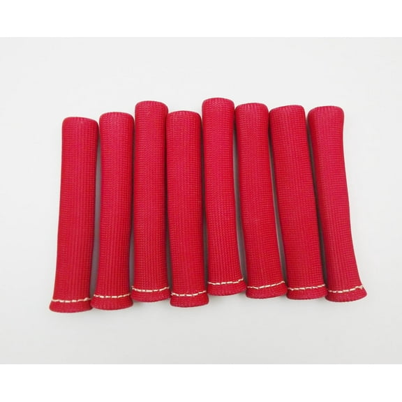 ALL-CARB Red Spark Plug Wire Boots Heat Shield Protector Sleeve 1200° Replacement for SBC BBC 8 Pcs