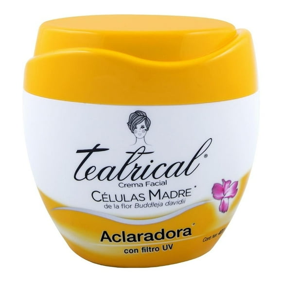 Crema facial Teatrical células madre aclaradora con filtro UV 400 g