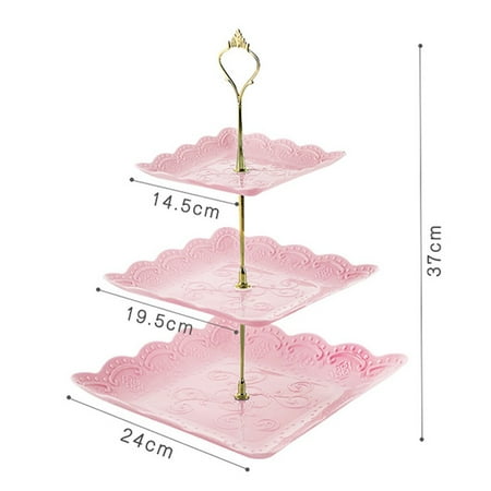 

Yannee Cupcake Display 3 Tier Table Trays Fruit Plate Cake Stand Dessert Holder