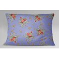 thumbnail image 3 of S4Sassy Floral Print Purple 2 Pcs Cotton Poplin Pillow Sham Cushion Cover Home Decor-20 x 28 Inches, 3 of 3
