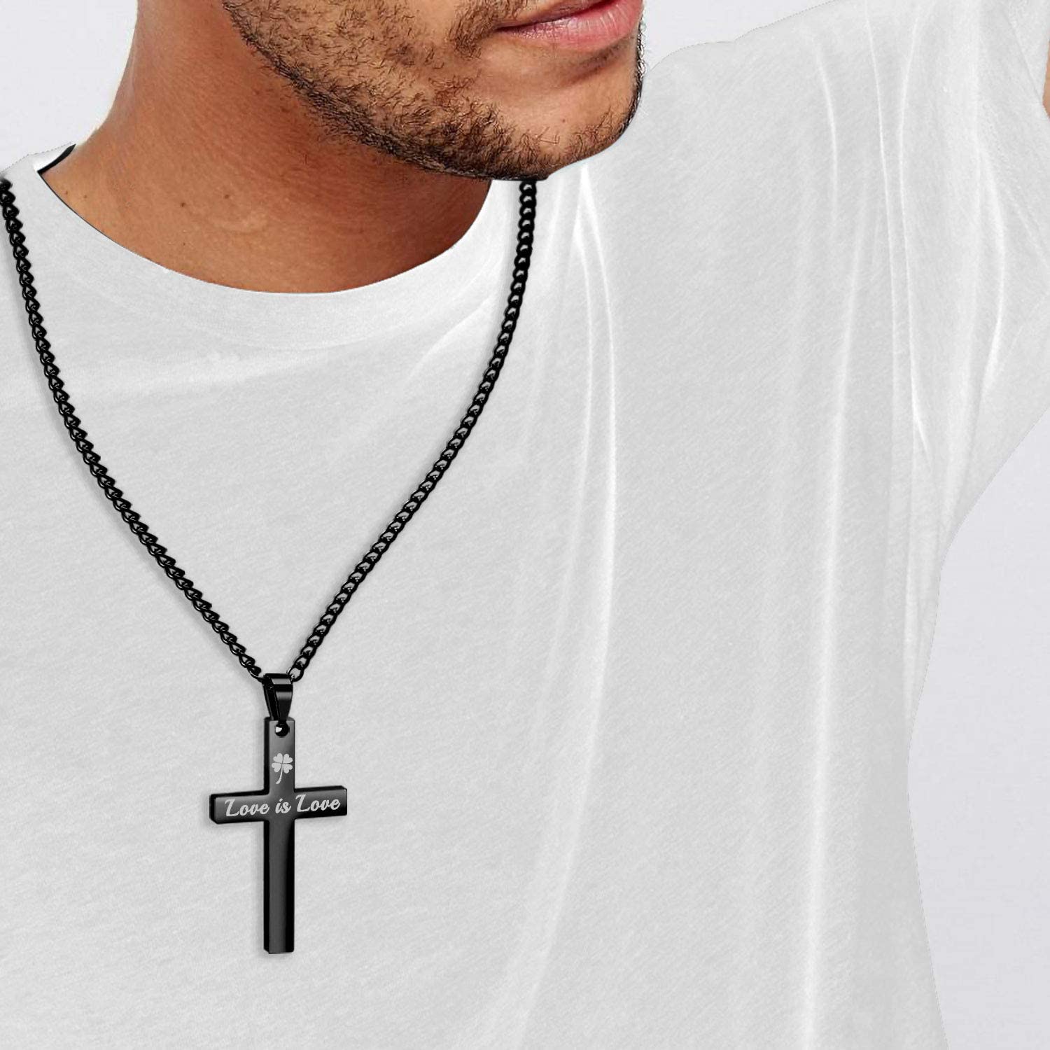 Personalized Cross Necklace-Custom 