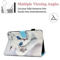thumbnail image 5 of Allytech Case Fits for All-New Fire HD 10 Plus 2021(11th Gen), Fire HD 10.1" 2021 Case, Premium PU Leather Folding Stand Wallet Case with Auto Sleep Wake for Fire HD 10.1", White Cat, 5 of 7